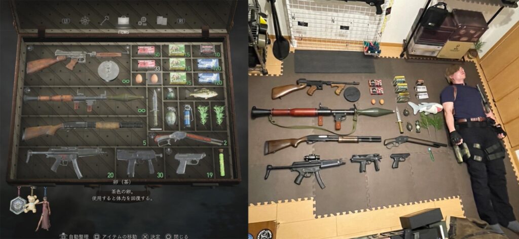 Un fan de Resident Evil dévoile l'envers du décor: la taille réelle des armes du jeu!