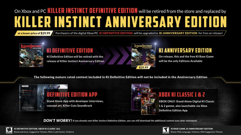 Killer Instinct de retour en édition Anniversaire