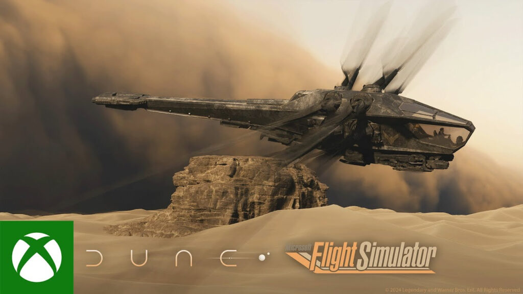 Volons gratuitement dans DUNE avec Flight Simulator