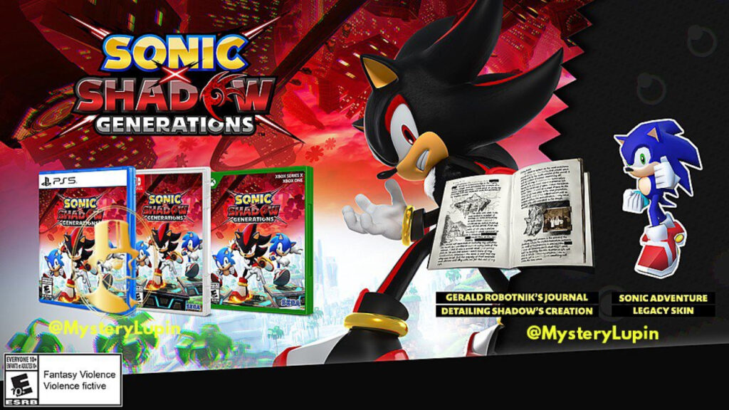 LEAK - Sonic X Shadow Generations : Prix, jaquette et date de sortie révélés !