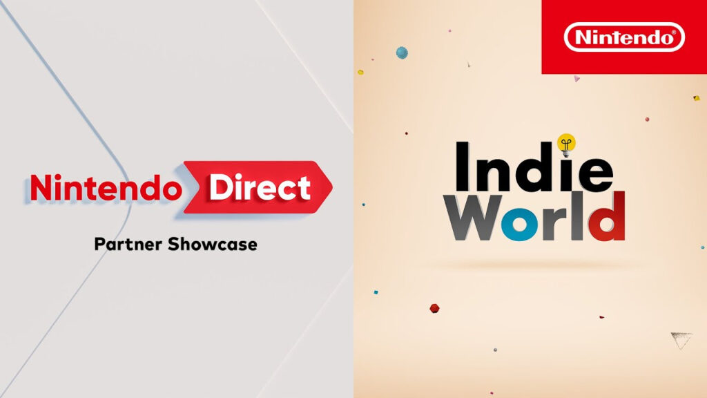 indie world et partner showcase à 16h00 sur nintendo switch