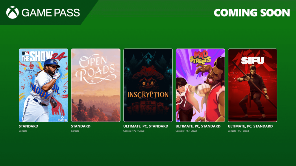 Prochains jeux disponibles sur le game pass