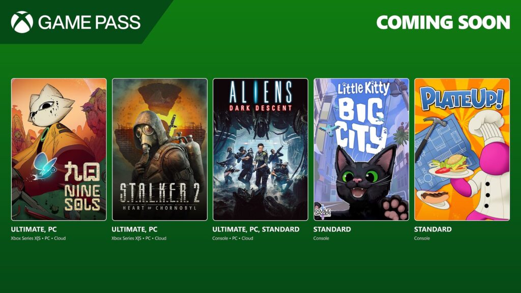 Prochains jeux sur le game pass en novembre