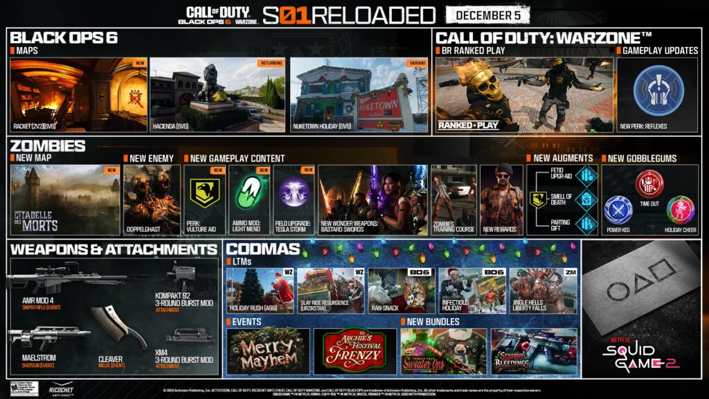 Cod black ops 6 : nouvelle map zombies et contenu gratuit