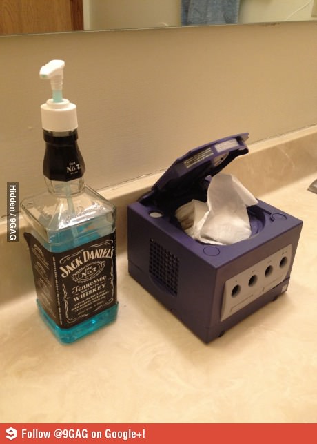 Comment recycler une Game Cube (et une bouteille de Jack Daniels) ?