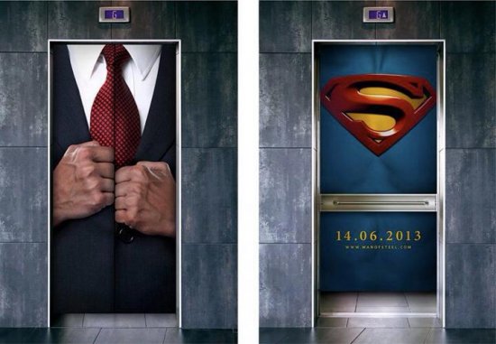 La géniale pub pour la promo du nouveau Superman : Man of Steel