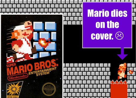 La vérité sur la jaquette de Super Mario Bros sur NES