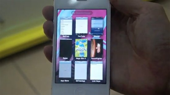 Première vidéo de iOS 5 avec Exposé