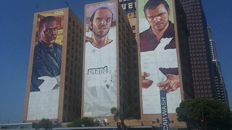 Quand GTA 5 fait sa pub à Los Angeles