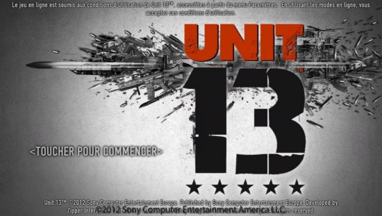 Test Unit 13 sur PS VITA